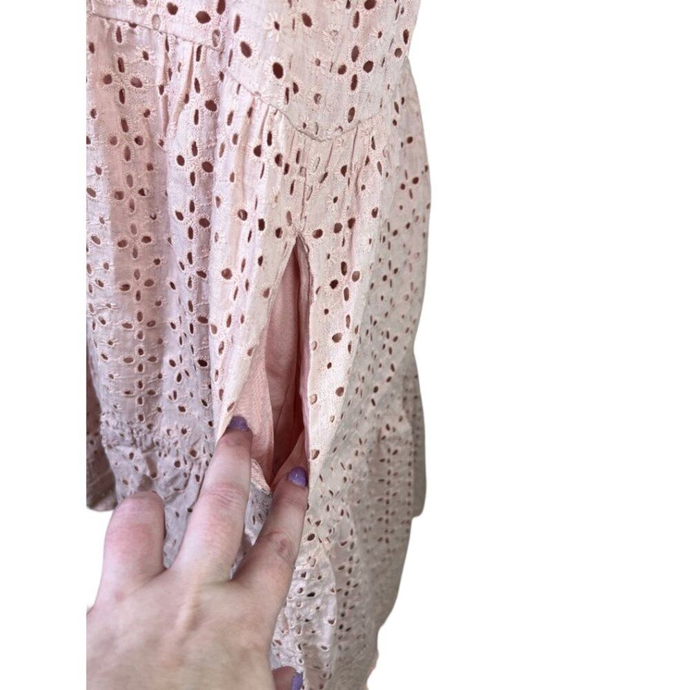 Allie Rose Dress Blush Eyelet Size L - Picture 3 of 8
